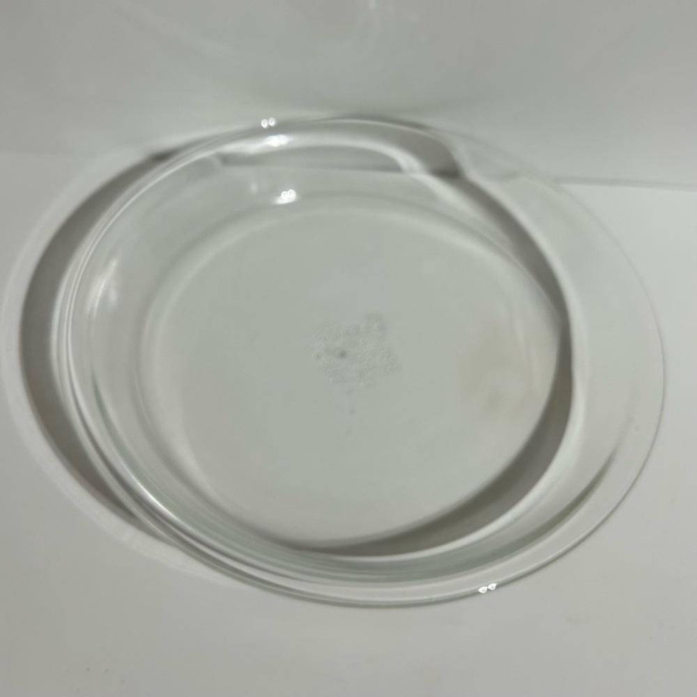 PYREX Pie Plate Clear Glass 209 Rim Baking Dish  9” 1970s-1980s USA Vintage